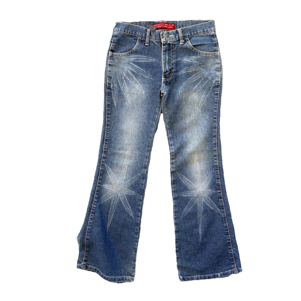 MICHAEL’S NY JEAN CO INC AUTHENTIC BLUE JEANS Size 12 Denim Star Y2K Low Rise
